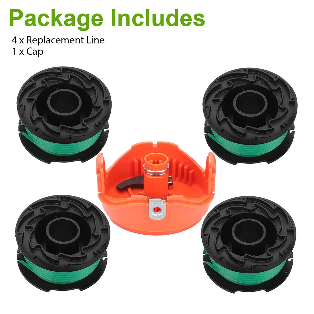

4PCS Grass Trimmer Spool Line Replacement For BLACK + DECKER Lawn Mower Model GH3000 LST540 LST540B GH3000R