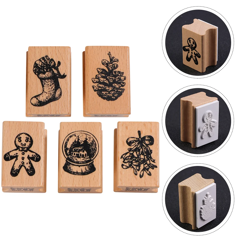 

5pcs Chic Funny Stamper Seal Stamps for Indoor School Home