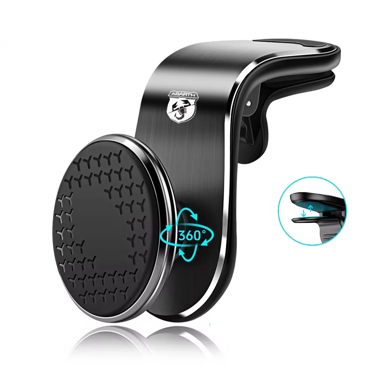 Магнитный автомобильный держатель для телефона с креплением на створки