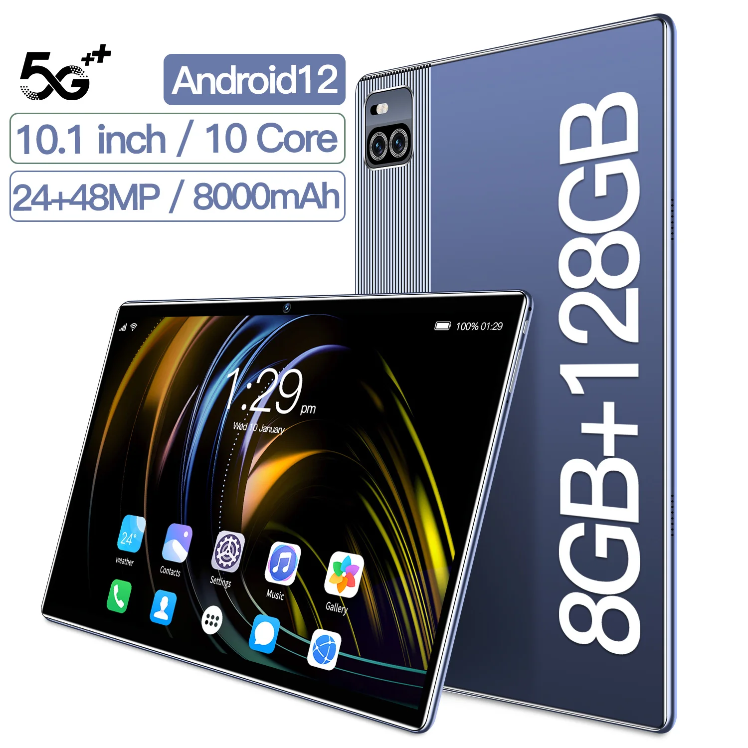 

10,1-дюймовый планшет Android 12 X101, 10,1 ГБ, процессор Qualcomm 128, 870 мАч, Google Play, Офисная версия, мини-ноутбук, Wi-Fi сеть