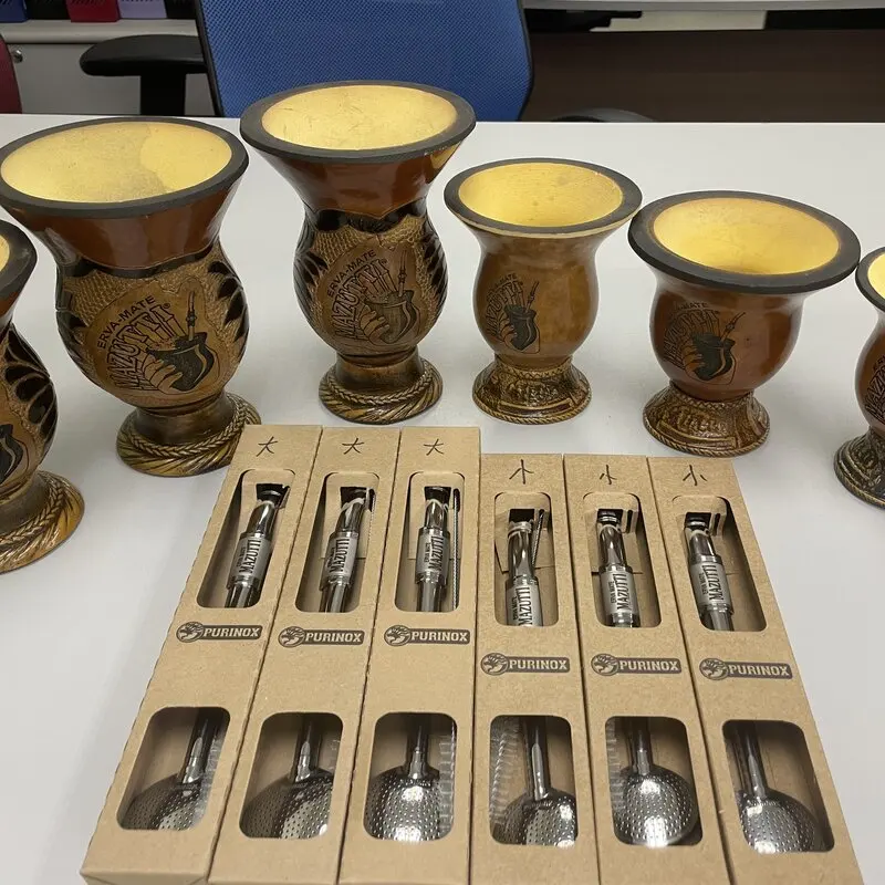 Роскошная оригинальная Аргентинская нержавеющая сталь Yerba Gourd Mate чайная кружка