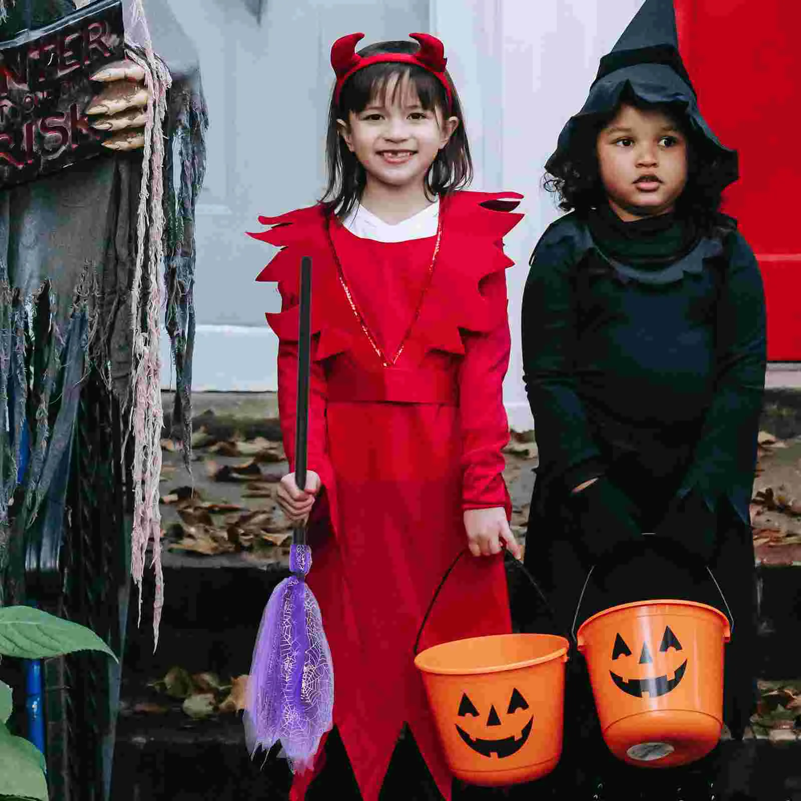 Пряжа паутины метла страшный детский костюм ведьмы игрушки для девочек