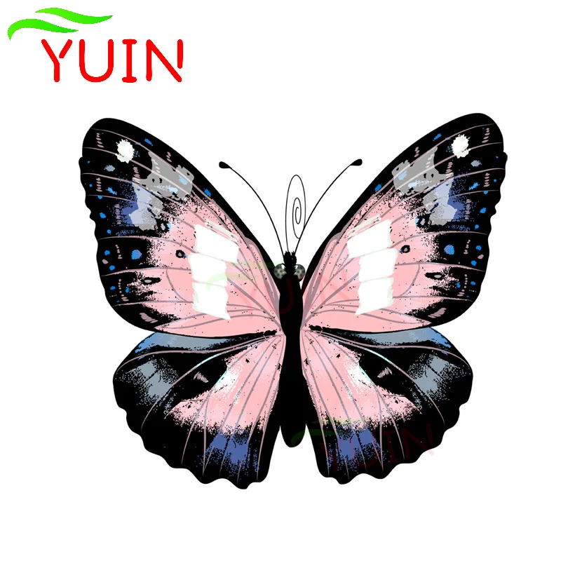 

High Quality Beautiful Butterfly Car Sticker Fashion Motorcycle Accessories PVC Decorative Waterproof Sunscreen Decal 14*12cm