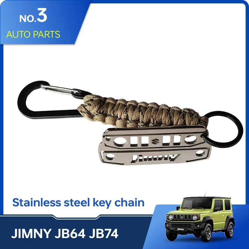 Брелок для ключей из нержавеющей стали Suzuki Jimny Car JB43 JB23 JB74w JB64 1998-2021