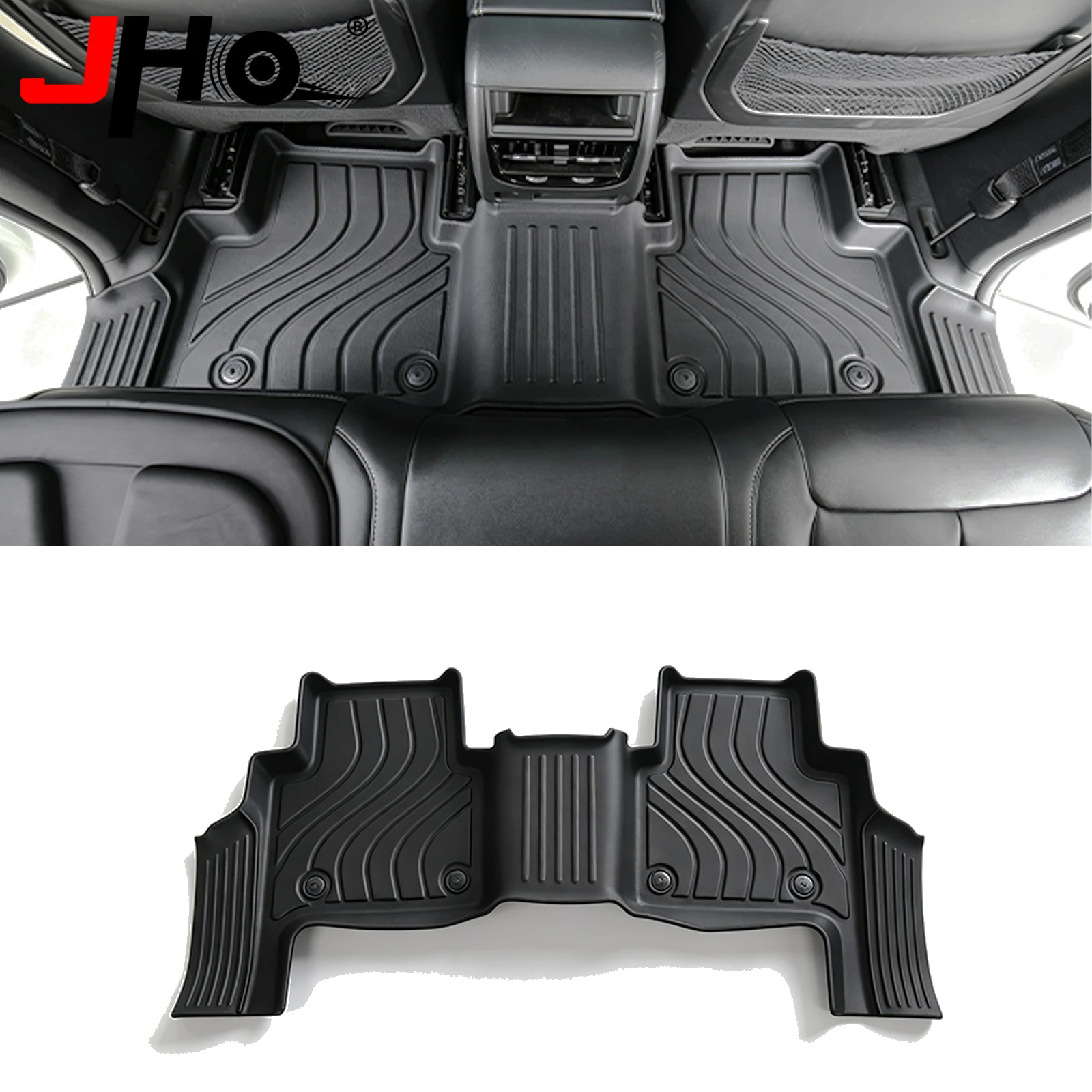 Фото Коврики JHO TPE для Jeep Grand Cherokee 4xe 2023+ с расширенным покрытием порогов, всепогодные, водонепроницаемые. №1