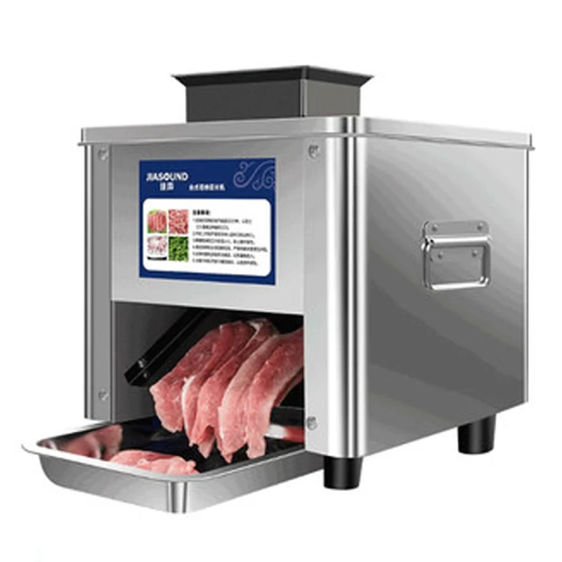 

110 В/220 В Коммерческая мясорезка электрическая ломтерезка Shred Dicing машина полностью автоматическая Мясорубка из нержавеющей стали