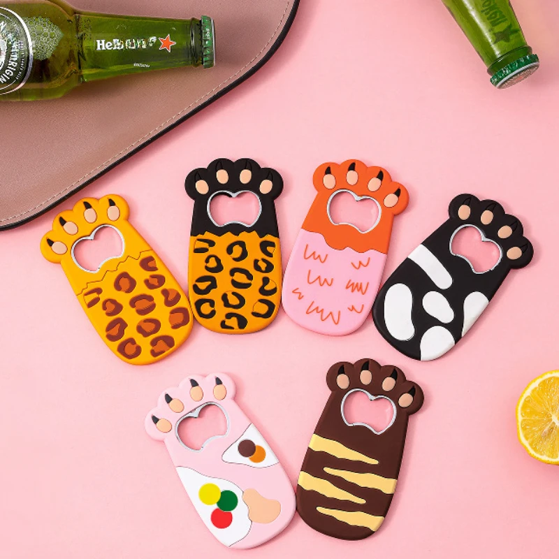 

Cat Paw Bottle Opener Magnet,Refrigerator Magnet Bottle Opener Beer Coke Bartender Kitchen Barware,Unique Birthday Gifts Ideas