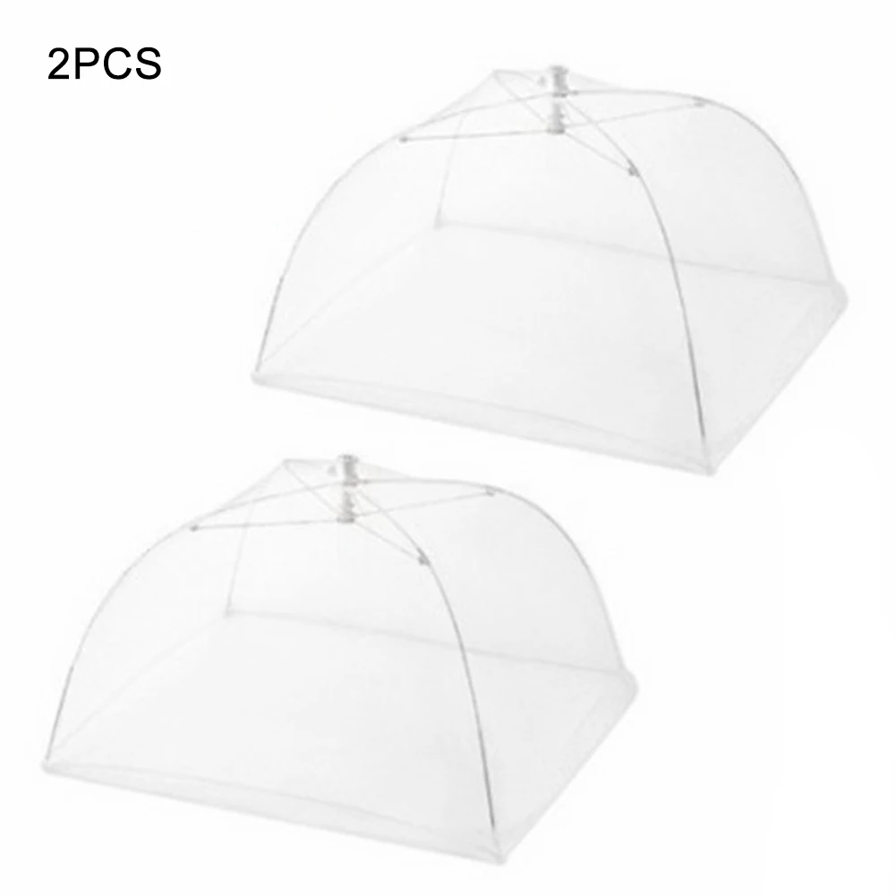 

2pcs/set 4pcs/set Reusable Umbrella Style Mesh Tents Square Washable For Picnic/BBQ Folding Food Cover