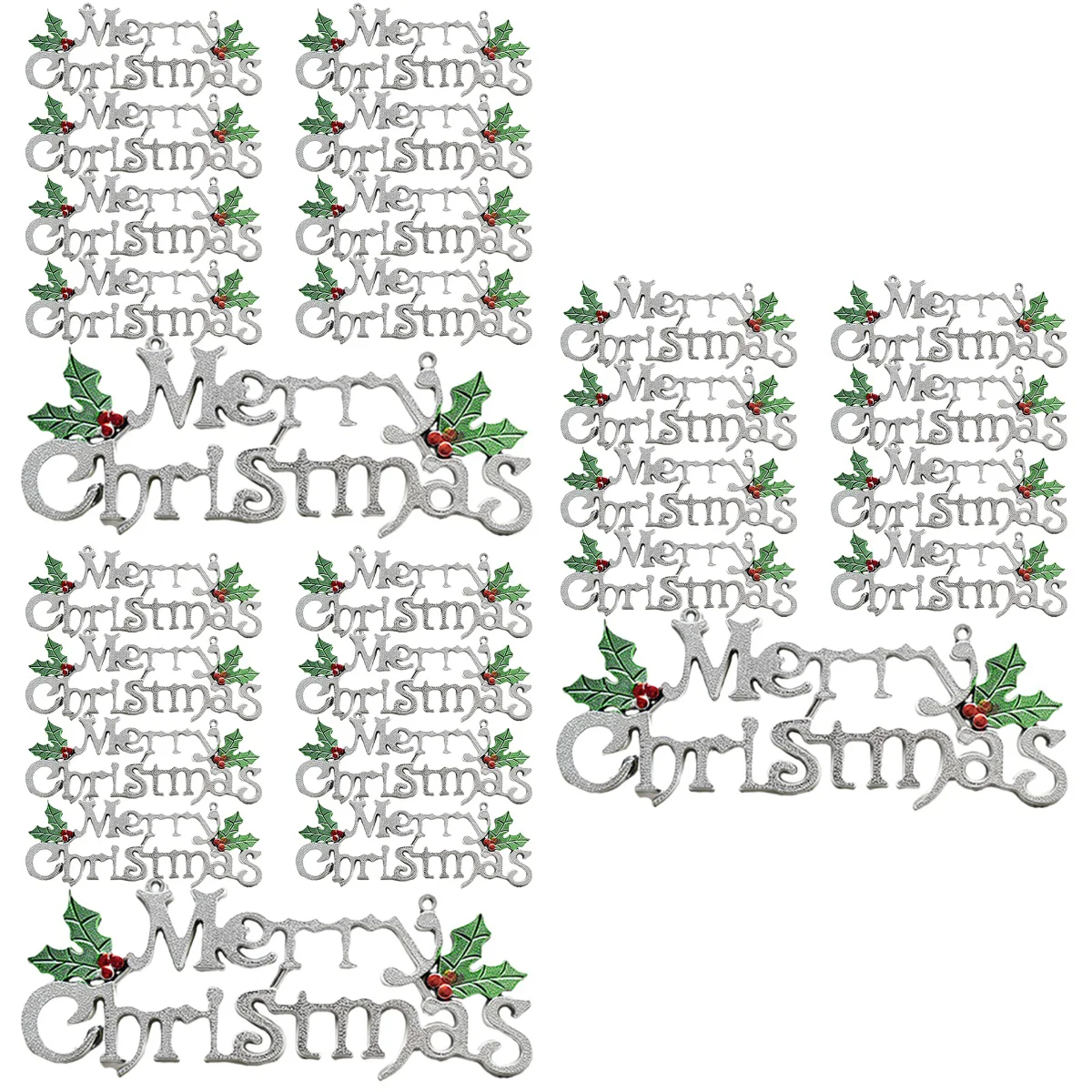 

60 Christmas Door Decor Hangings Blessing Phrase Boards Xmas Decors