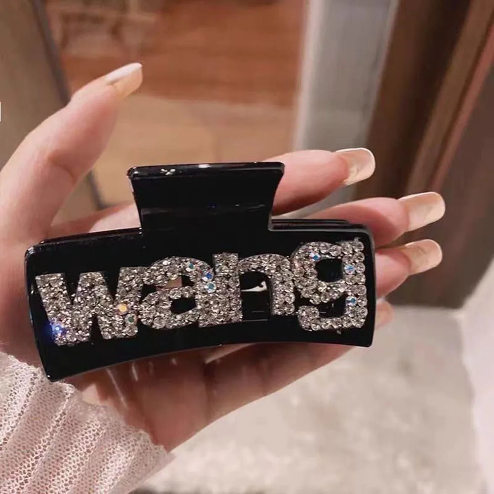 

Crystal Letter Hair Clip Bobby Pin Alphabet Rhinestone Gold Word Hair Pin Girls Words Hair Clips Womens