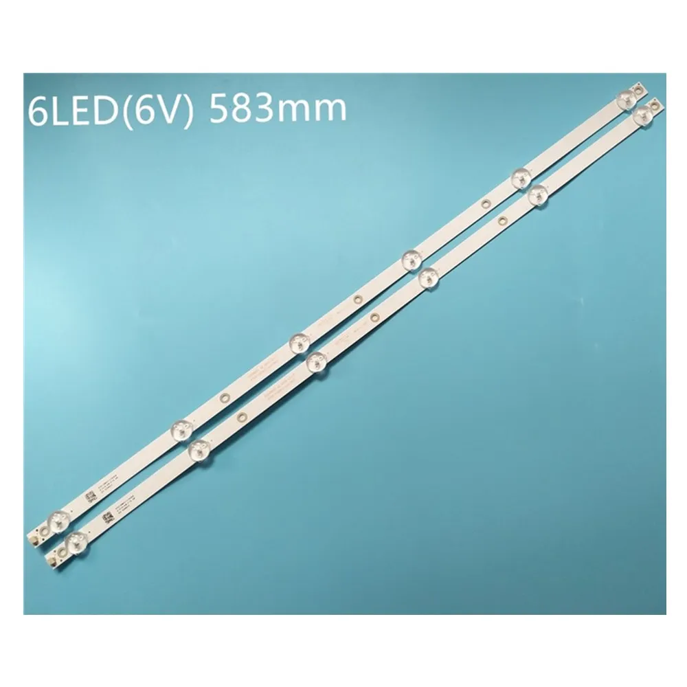 

2Piece/lot LED backlight strip 6 lamp for 32inch K320WDC1 A2 4708-K32WDC-A2113N01 583MM TX-32ER250ZZ K320WDC2B 6V 100%NEW