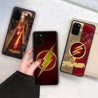 dc superhero the flash phone case soft for samsung galaxy note20 ultra 7 8 9 10 plus lite m21 m31s m30s m51 cover
