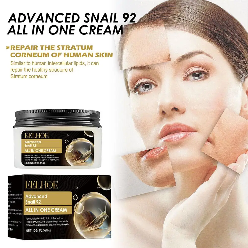 

Advanced Snail 92 All In One Cream Repair Damaged Skin Anti-aging Treatment Redness Skin Care Scars Acne Brighten Moisturiz O9Y1