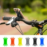 motorcycle 360 degree rotatable mobile phone silicone holder motocycle bike handlebar stand mount bracket moto accessories