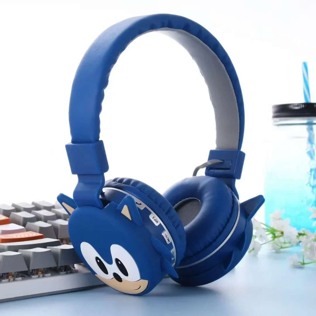 НОВЫЕ милые детские беспроводные Bluetooth-наушники с мультяшным персонажем Соник, игровые накладные беспроводные Bluetooth-наушники, подарок-игрушка (art.: 3920d429e09dd) - 3920d429e09dd