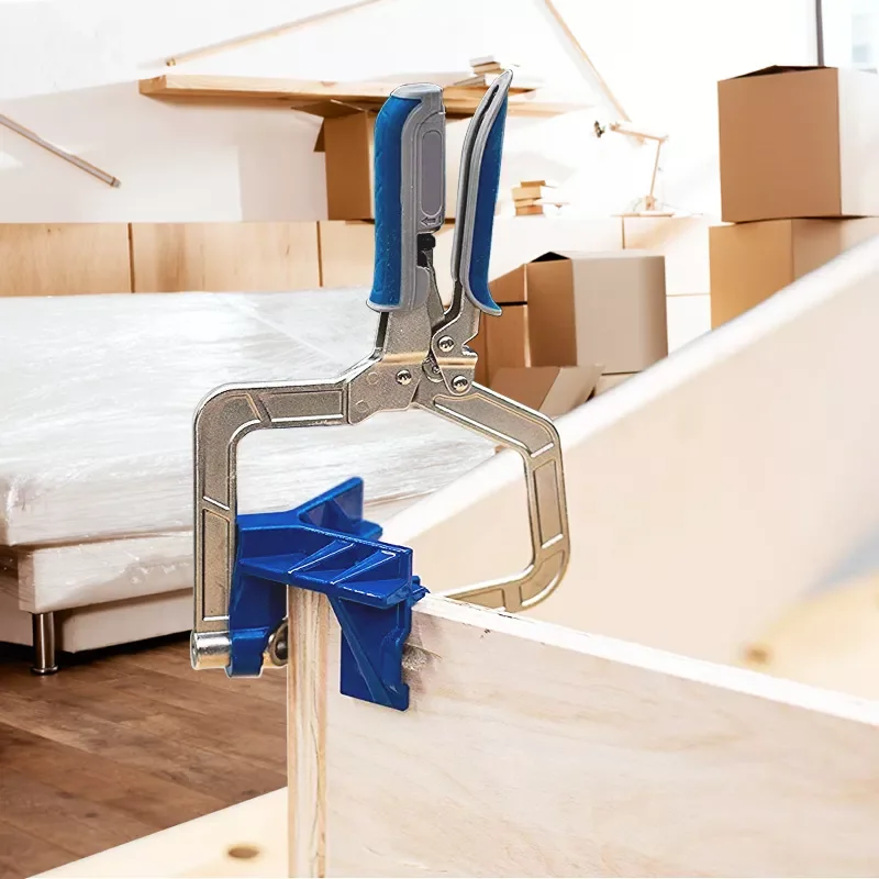 

NEW Auto-adjustable 90 Degree Right Angle Woodworking Clamp Quick Clamp Pliers Picture Frame Corner Clip Hand Tool T-Clamp