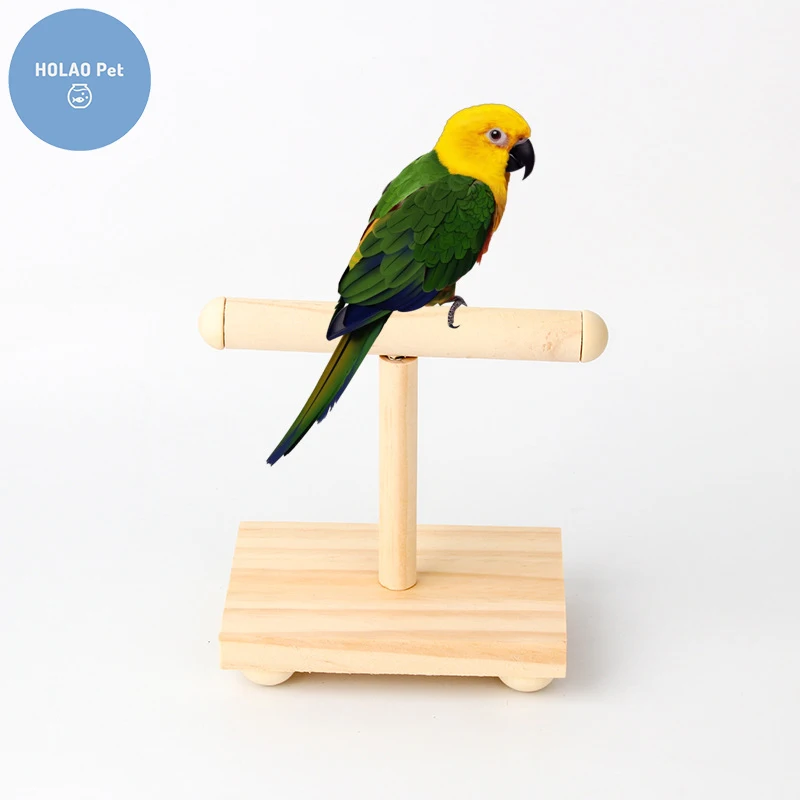 

Wooden Bird Toys Stand Holder Birdcage Base Habitats Cage Accessories Pet House Cockatiel Budgie Canary Parrot Lovebird Pigeon