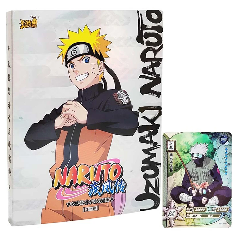 

Bandai Anime Naruto Card Book Collection Cards Folder Album Cartoon Uzumaki Game Map Holder Folder Loaded List Card Kid Toy Gift