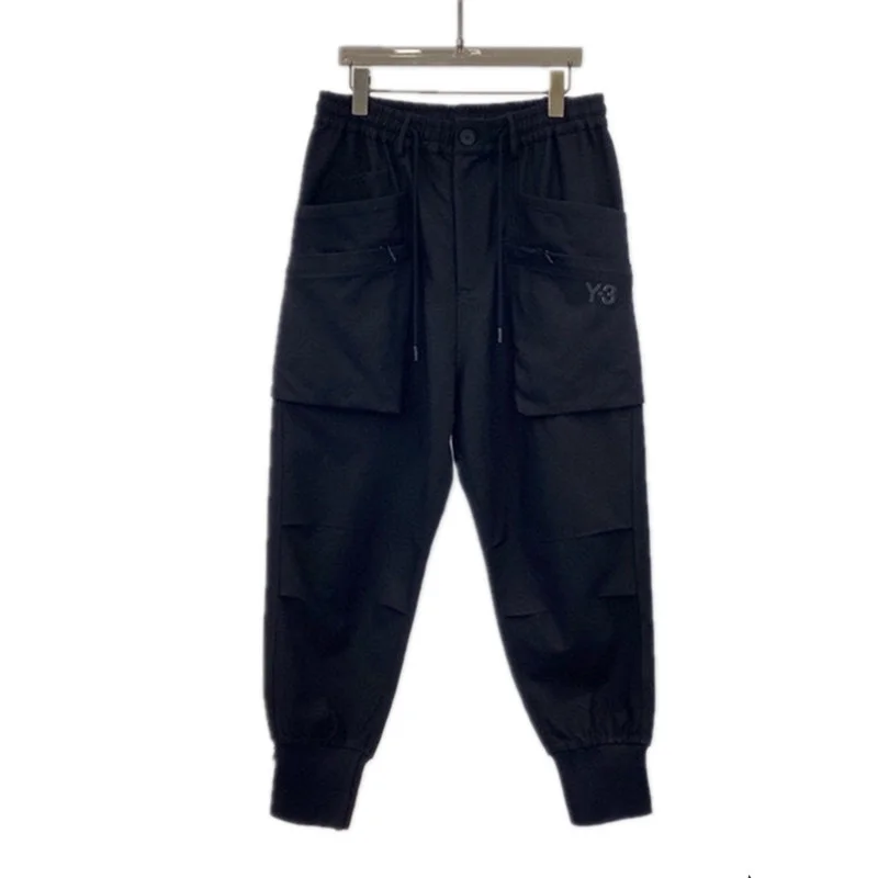 

Y-3 2022SS Yohji Yamamoto Autograph Multiple Pockets Y3 Trousers Pencil Pants Sports Leisure Bind Feet Work Clothes Sweatpants