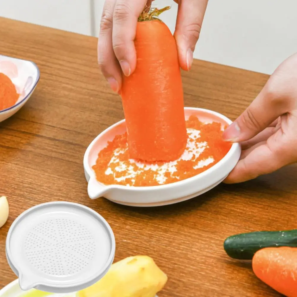 

Food Grinder with Brush Ceramics Potato Masher Manual Ginger Garlic Carrot Grinding Kitchen Gadget Household Burnishing Machine