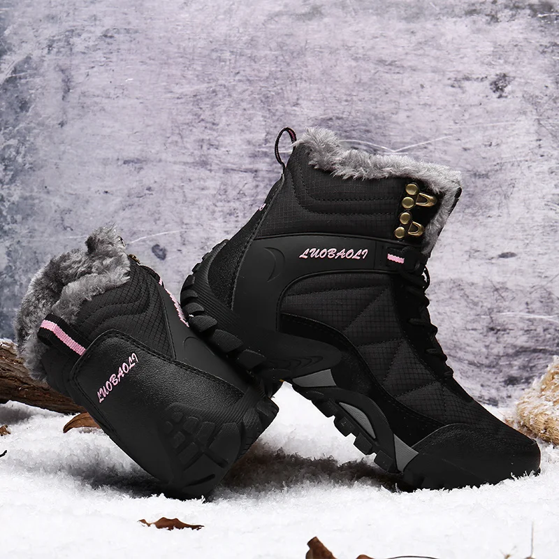 Xiaomi SALUDAS Winter Hiking Shoes Women Mountain Camping Trekking Sneakers Men Outdoor Work Hunting Shoes Waterproof Warm Boots