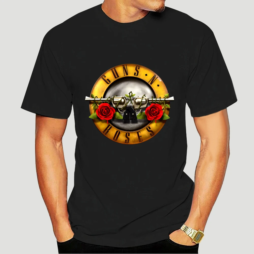 

Guns N Roses Logo Rock Band T-Shirt Slogans Customized Tee Shirt men cotton tee-shirt man brand tshirt EURO SIZE 3601X