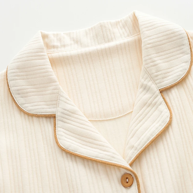 QUHENG  Autumn Men's Pajamas for Suit 2022 Winter Long Sleeved Trousers Warm Cotton Home Clothes Casual Pajama Women Suit Set