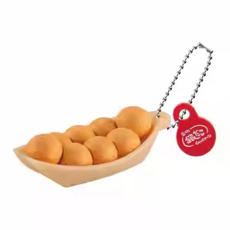 Bandai Gashapon, милая кавайная фигурка, миниатюрная аниме такояки, брелок для закусок, шарики осьминога, подвеска, модель, капсульные игрушки, подарок (art.: 3920ca4eef510) - 3920ca4eef510