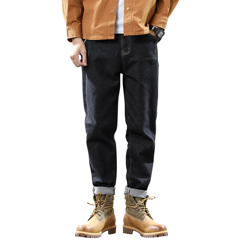 

Jeans Men Straight Loose Overalls Fashion Mens Retro High Street 2022 Harajuku New Men's Casual Pants Hip Hop Jean Pants 28-40