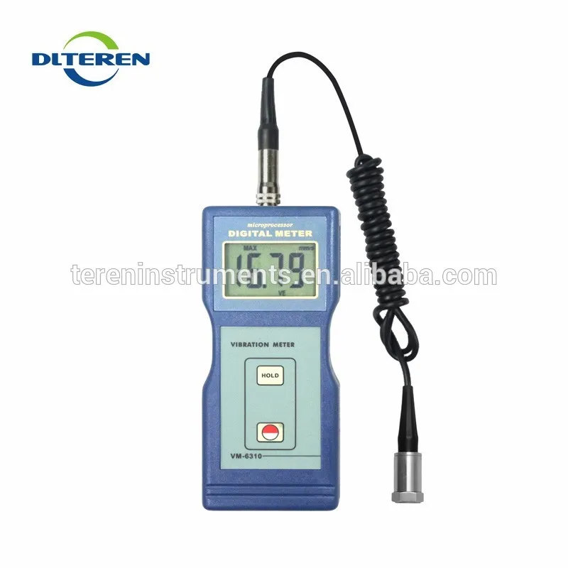 

DTI-VM-6310 Digital Vibration Meter Data Vibrometer Tester Gauge with Velocity