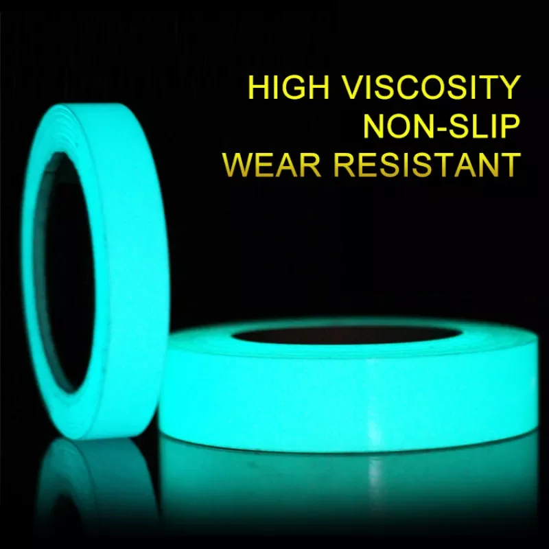 

Luminous Tape 1cm*1m 12MM Self-adhesive Tape Night Vision Glow In Dark Safety Warning Security Stage Home Decoration Tapes