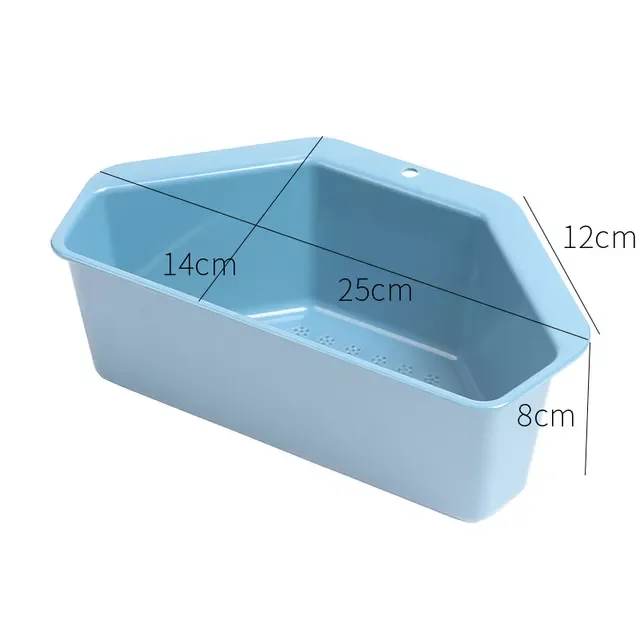 

2022 drain basket multifunctional sink triangle basket storage vegetables and fruits sponge rack kitchen supplies