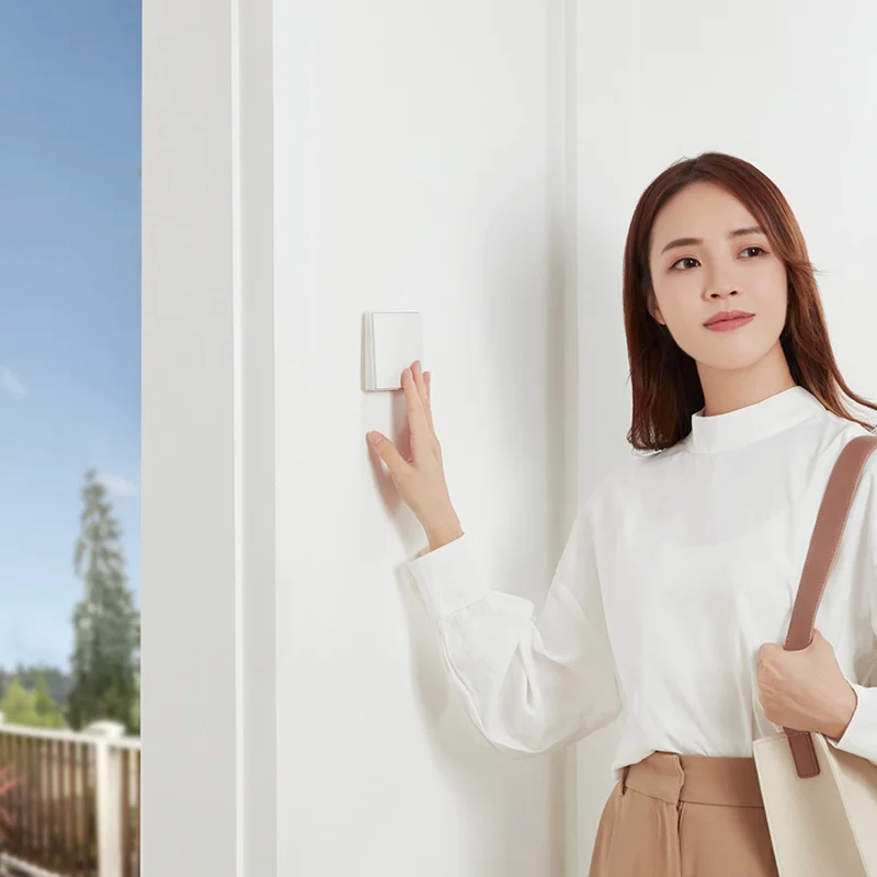 Фото Умный настенный переключатель Aqara D1 Zigbee, беспроводной ключ, кнопка дистанционного управления, умный дом для Mi HomeKit, приложение №3