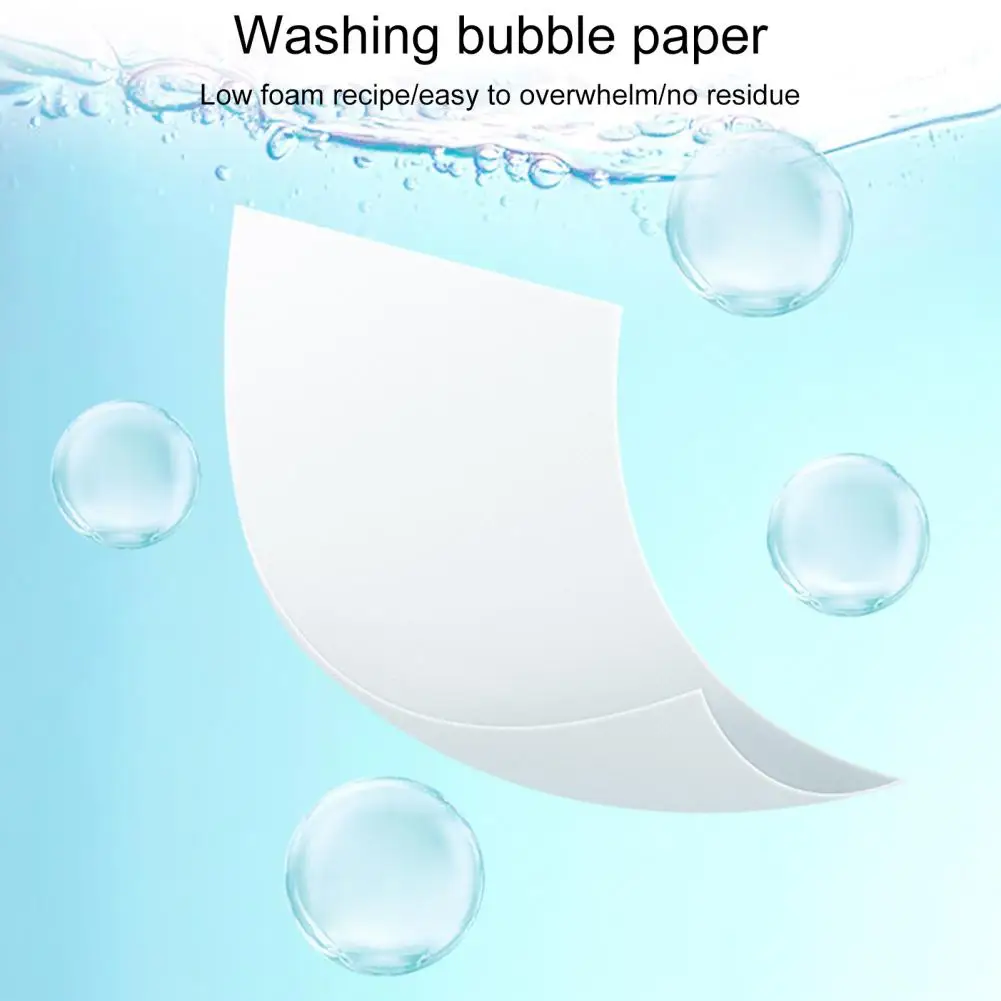 

30Pcs Washing Powders Sheets Great Gentle Easy Dissolve Home Supplies Laundry Detergent Sheets Laundry Cleaner