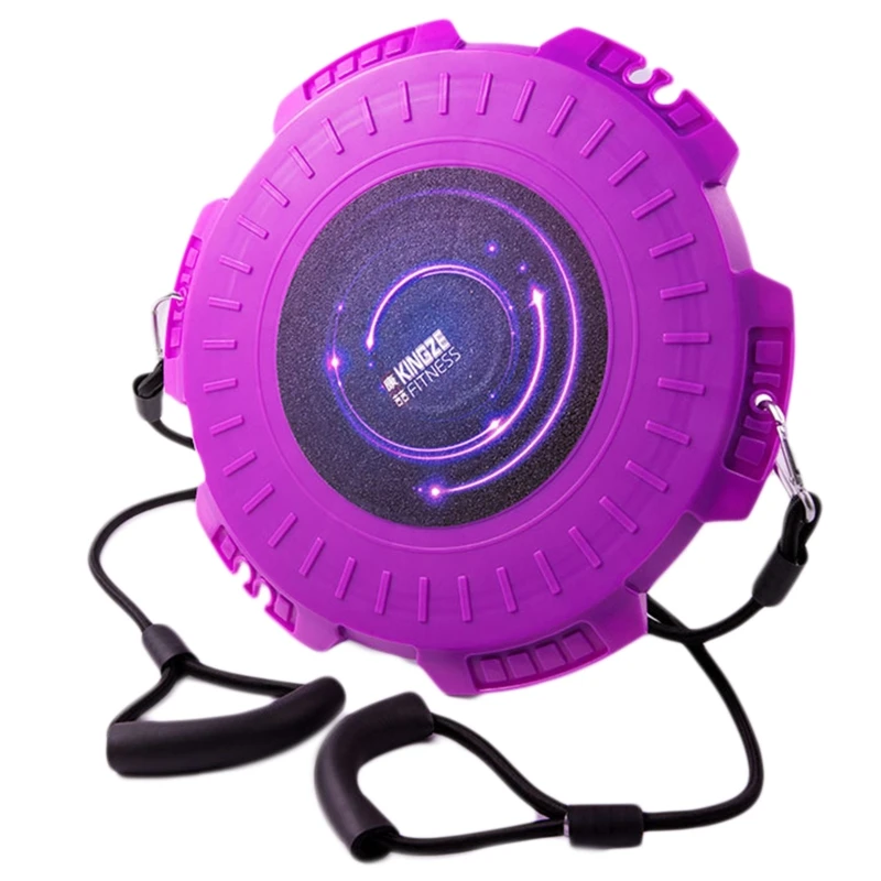 

K1KB Waist Twister with Handles,Waist Twisting Disc with Loop Resistance Bands,Waist Trimmer Ab Twist Board for Slimming