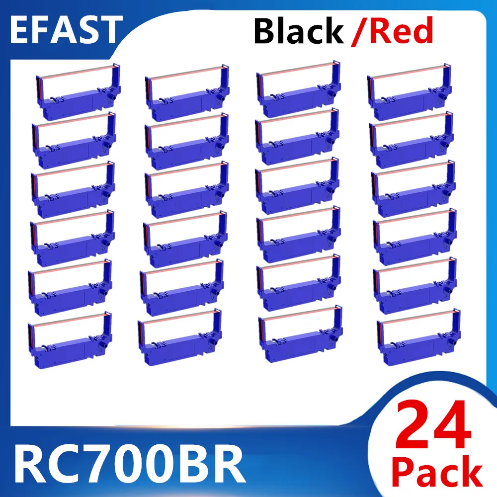 

12~24PK Compatible Ribbon for SP700 Printer RC700BR Ribbon Replacement for Star SP-700BR,RC-700BR,SP-712,SP-742 Ink Ribbon 5.5m