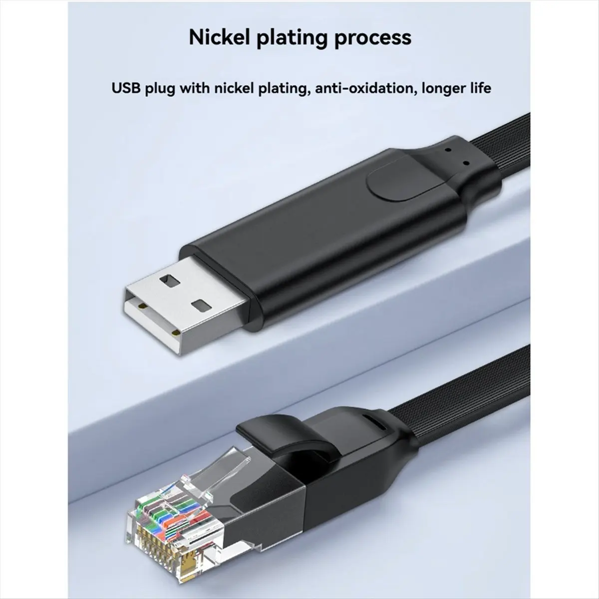 Фото Кабель-консоль USB-RJ45 (A15I) с последовательным адаптером RS232 для ноутбуков, конвертер USB-RJ45 8P8C, 180 см