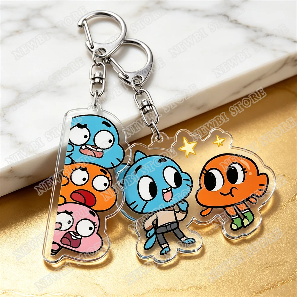 Горячая новинка: Милые мультяшные брелоки Gumball Watterson для аксессуаров, очаровательные брелоки Darwin Watterson Tawog, украшения, подарки для фанатов и друзей (art.: 3920da8570f58) - 3920da8570f58