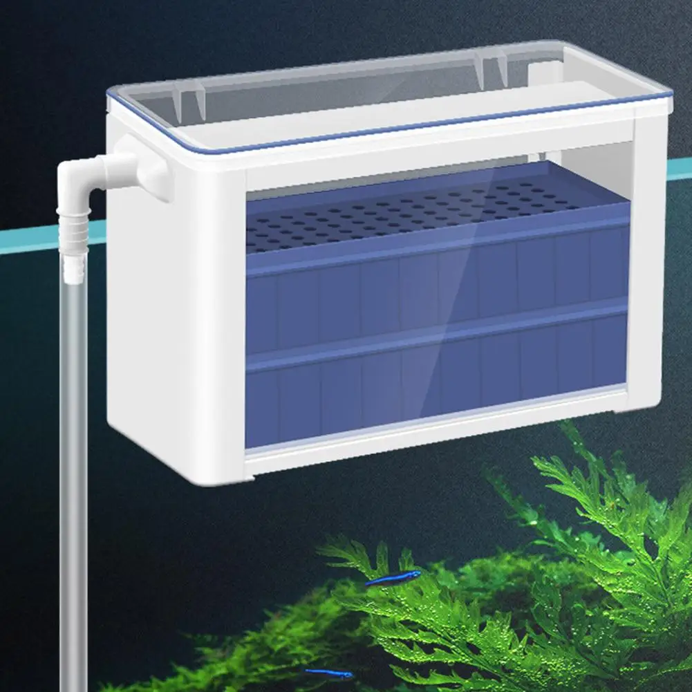 

3-in-1 Filter Box Turtle Upper Filter Low Water Level Water Purifier Circulation Filter For Aquarium Fish Tank