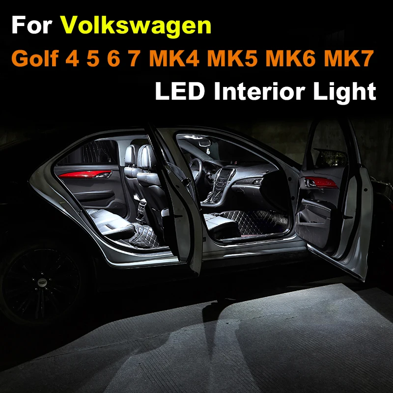 

Canbus LED Interior Light For Volkswagen VW Golf 4 5 6 7 MK4 MK5 MK6 MK7 Vehicle Map Dome Reading Indoor Lamp Car Bulb Parts Kit