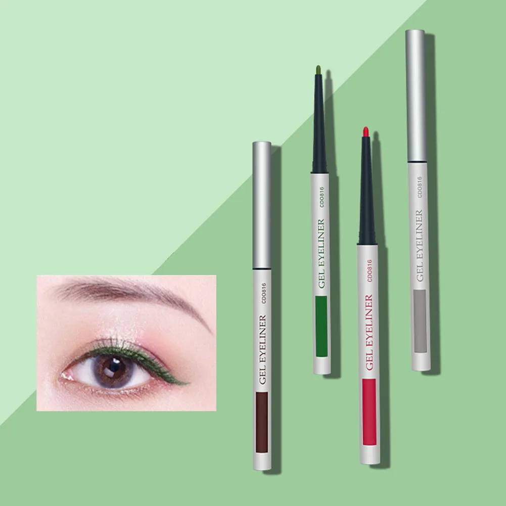 

Fashion Colored Eyeliner Glue Pen With Fine Head Professional Portable Eye Makeup Tool Gift Birthday Black Liquid Eyeliner Water