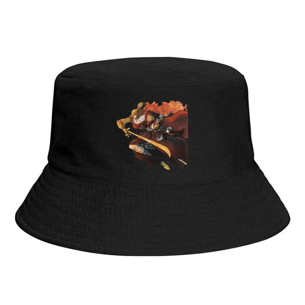 

New Unisex Polyester Malenia Run Bucket Hats Women Summer Sunscreen Panama Cap Elden Ring Role Playing Game Men Hats