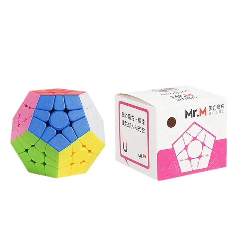 Sengso Mr. M Magnetic 3rd Order Magic Cube Alien 12-Sided Puzzle Развивающие Игрушки Для Детей 5 Wondrous Cubes