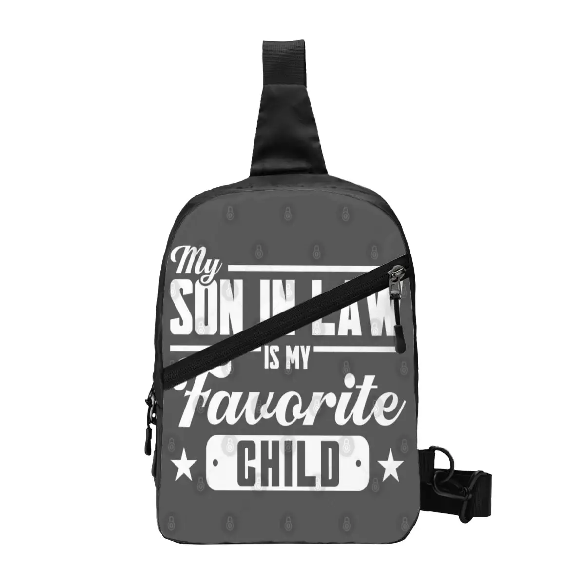 

My Son In Law Is My Favorite Child Chest Package Modern Polyester fabric Suitable Office Cross Chest Bag Diagonally Multi-Style