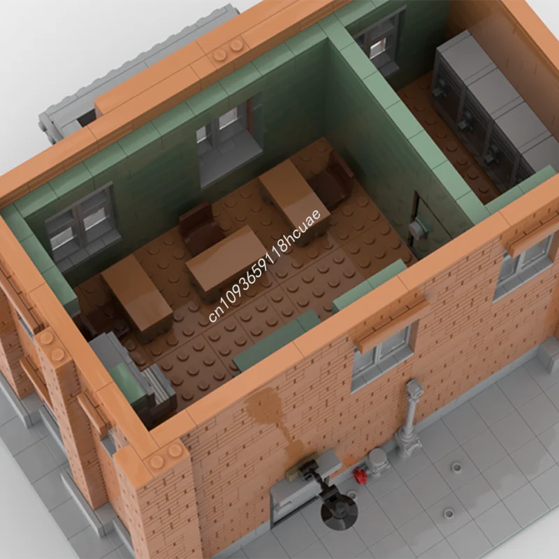 Фото 2379 шт. MOC Andy Griffith Show Jailhouse, строительные блоки, сделай сам, сборка, креативная идея, образовательный кирпич, детская рождественская игрушка в подарок №2
