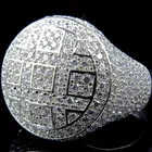 Milangirl круглые кольца мужские сверкающие кубические циркониевые ювелирные изделия кольца s для мужчин