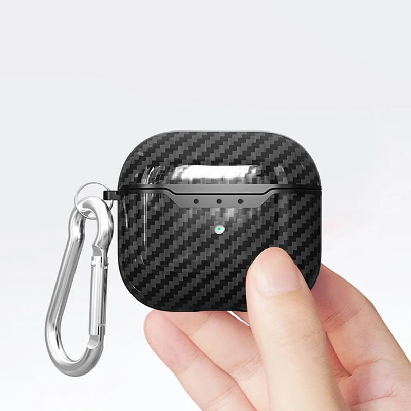 Фото Роскошный чехол для наушников из углеродного волокна для airpods Pro 2 3 1 шт. противоударный чехол для наушников с беспроводной зарядкой 20 шт. №5