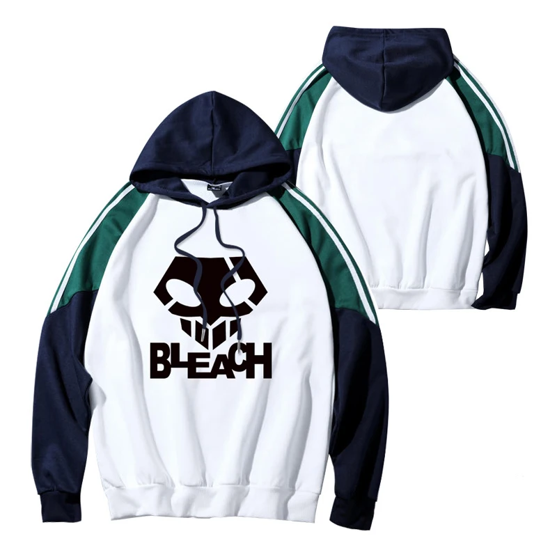 

Bleach Anime Mask Pattern Hoodie Man Woman Winter Clothes Streetwear Pure Cotton Harajuku Loose Clothing Couple Outfit