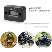 motorcycle tools waterproof digital hour meter lcd display portable engine gauge hour meter for motorcycleboat engines counter