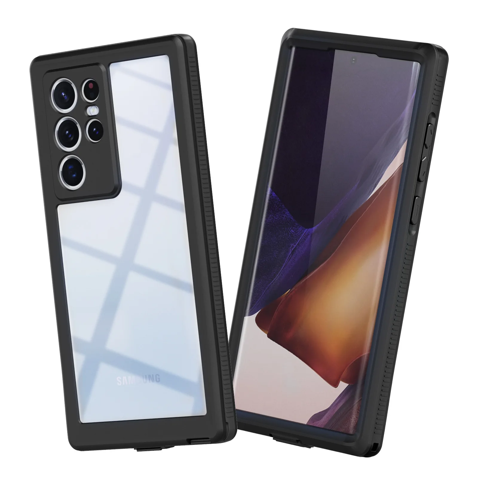 

Прозрачный мягкий водонепроницаемый чехол для Samsung Galaxy S22 Ultra